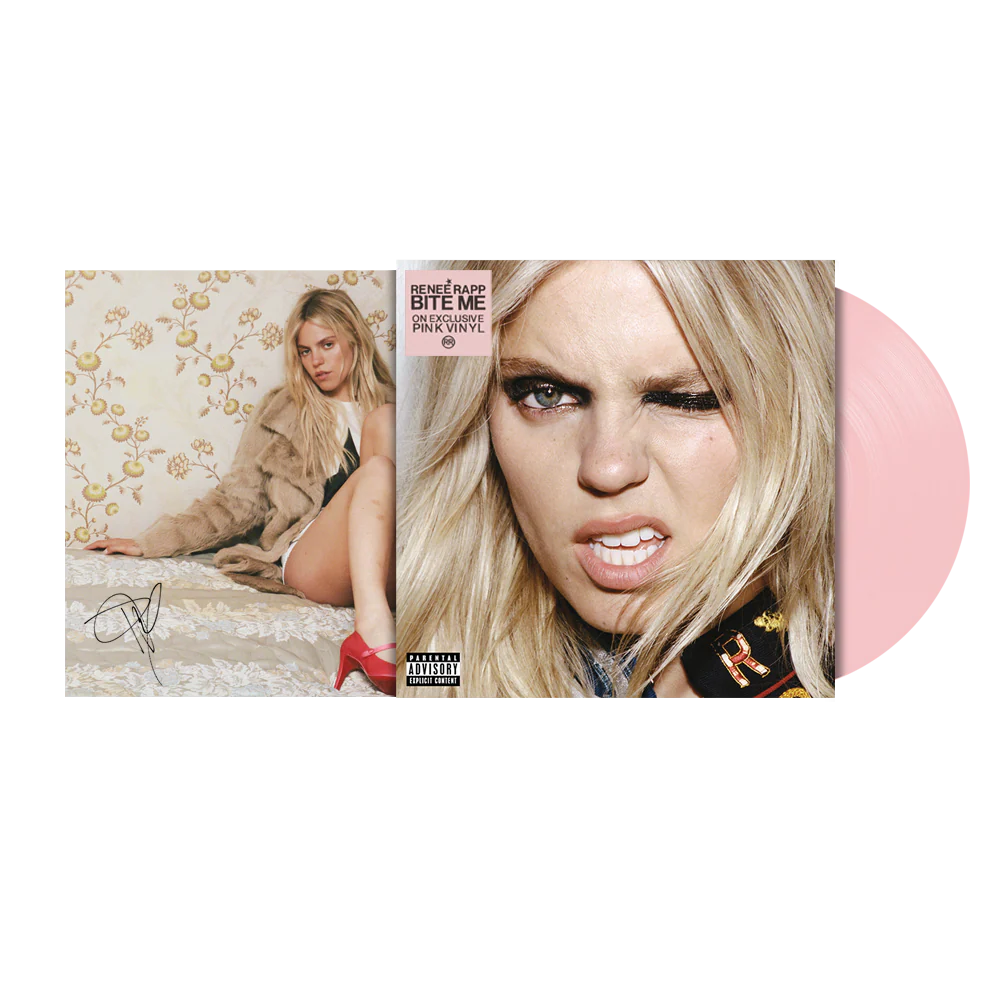 BITE ME SIGNED EXCLUSIVE BABY PINK VINYL WITH ALTERNATE COVER - renee rapp (envio inmediato)