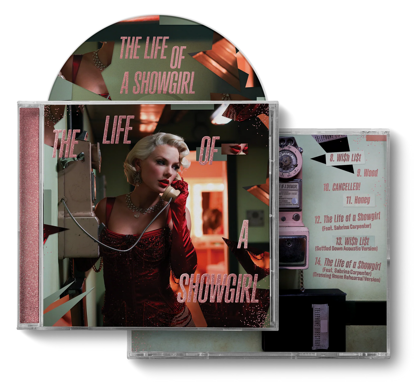 The Life of a Showgirl (Dressing Room Rehearsal Version) CD Includes: Wi$h Li$t (Settled Down Acoustic Version) and The Life of a Showgirl (Feat. Sabrina Carpenter) (Dressing Room Rehearsal Version) - taylor swift (envio inmediato)