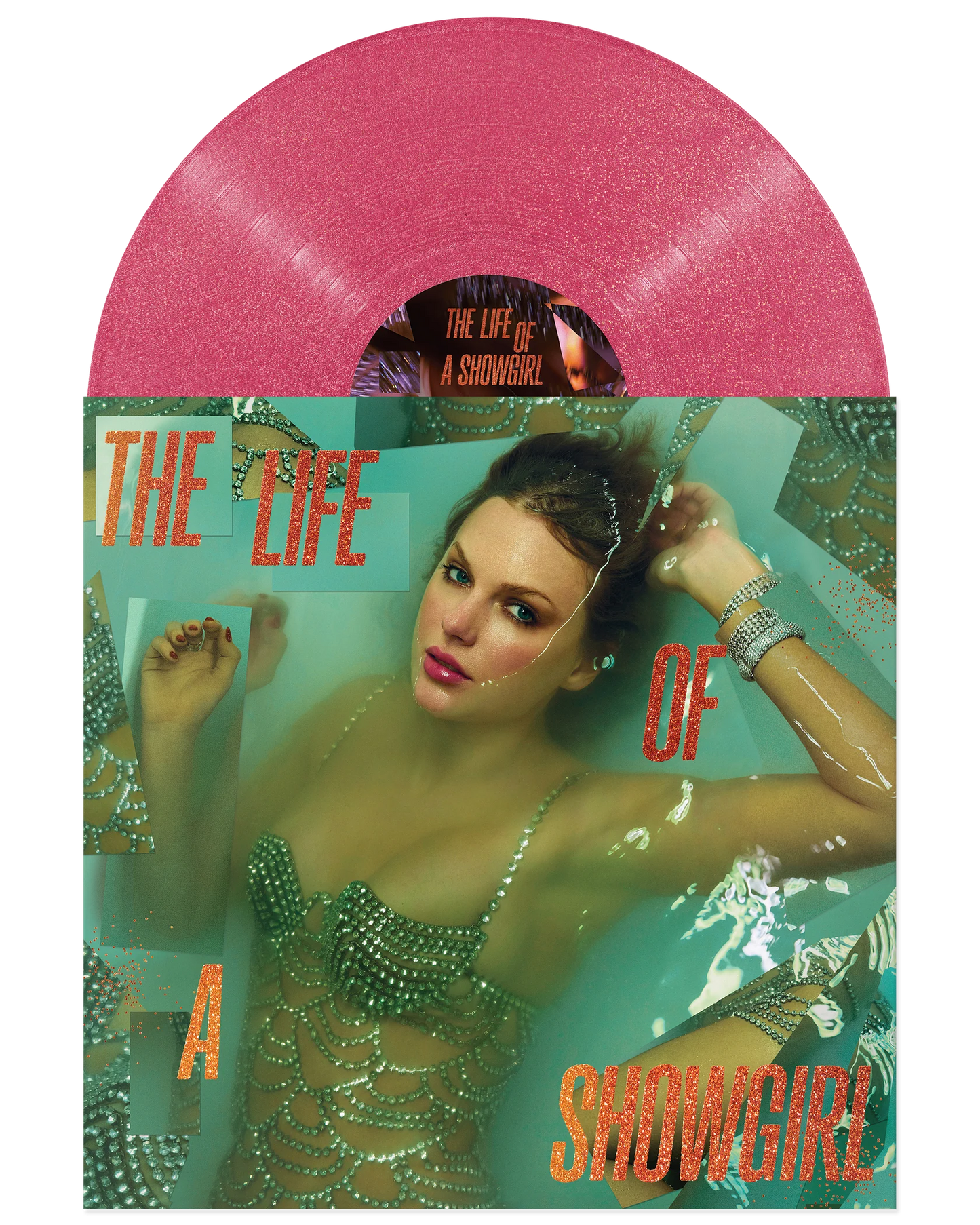The Life of a Showgirl: Sequins Are Forever Magenta Glitter vinilo - Taylor Swift (envio inmediato)
