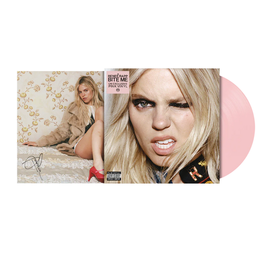 BITE ME SIGNED EXCLUSIVE BABY PINK VINYL WITH ALTERNATE COVER - renee rapp (envio inmediato)